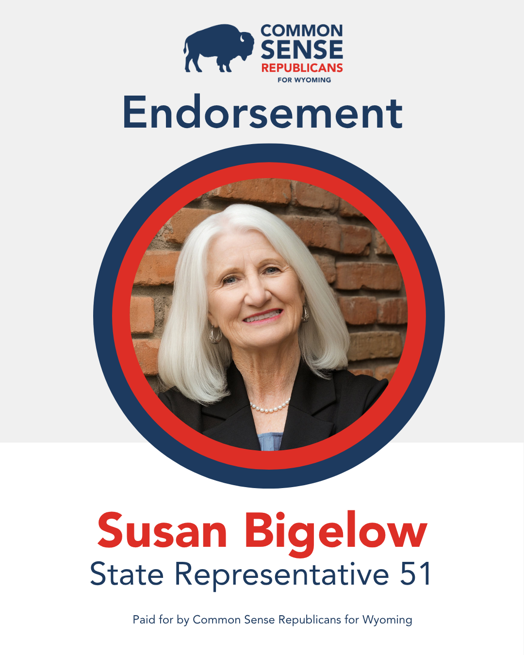 Susan Bigelow Endorsement